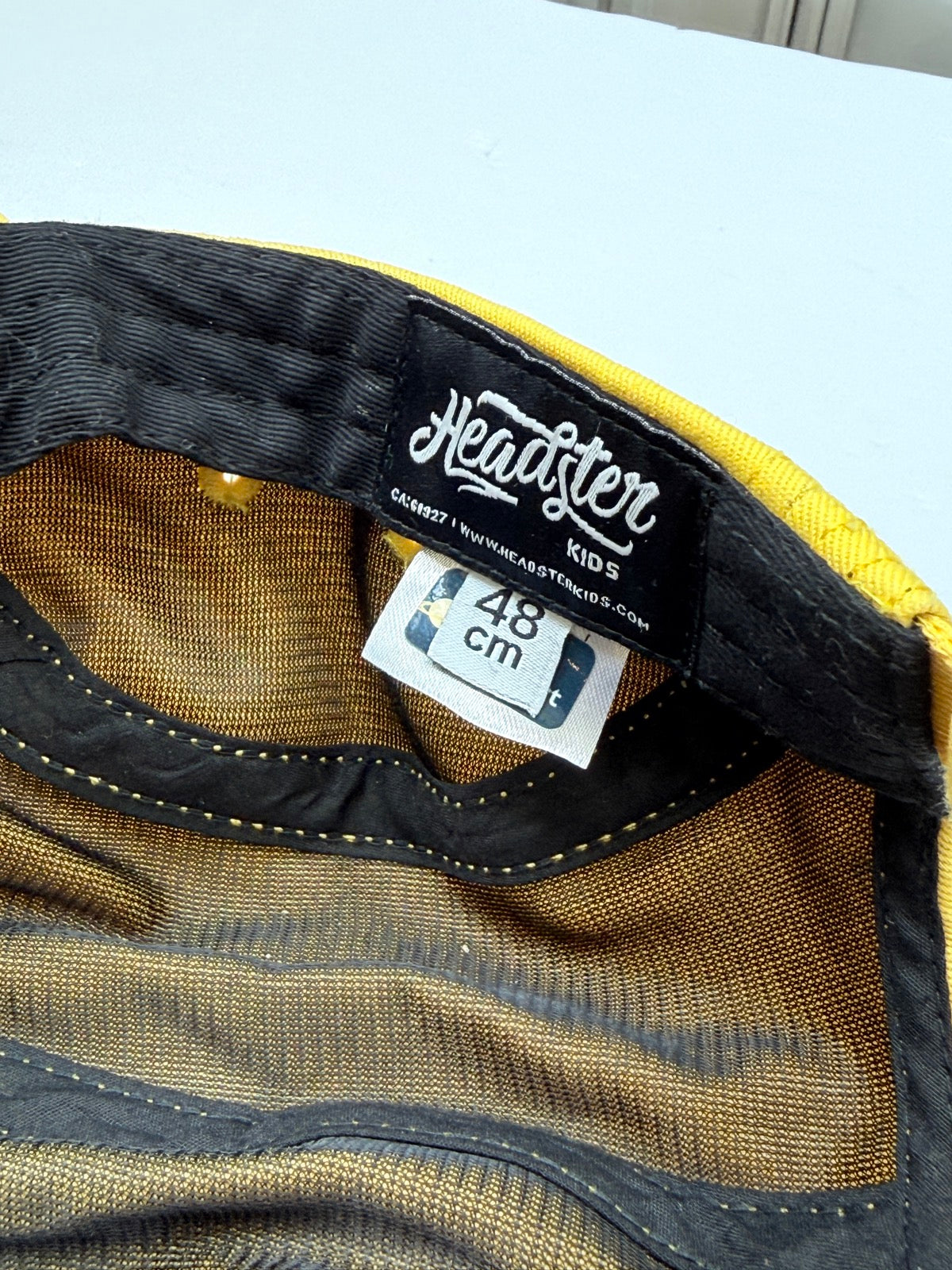 Headster Kids Yellow 5-Panel Cap 48cm