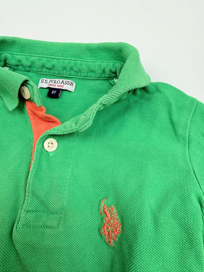 U.S. Polo Assn Green Polo Shirt 3T