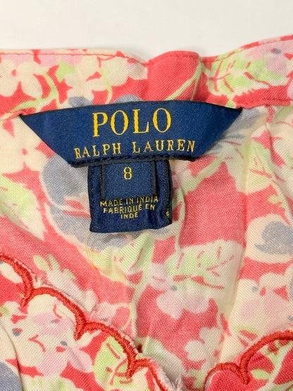 Polo Ralph Lauren Floral Button-Front Dress Size 8