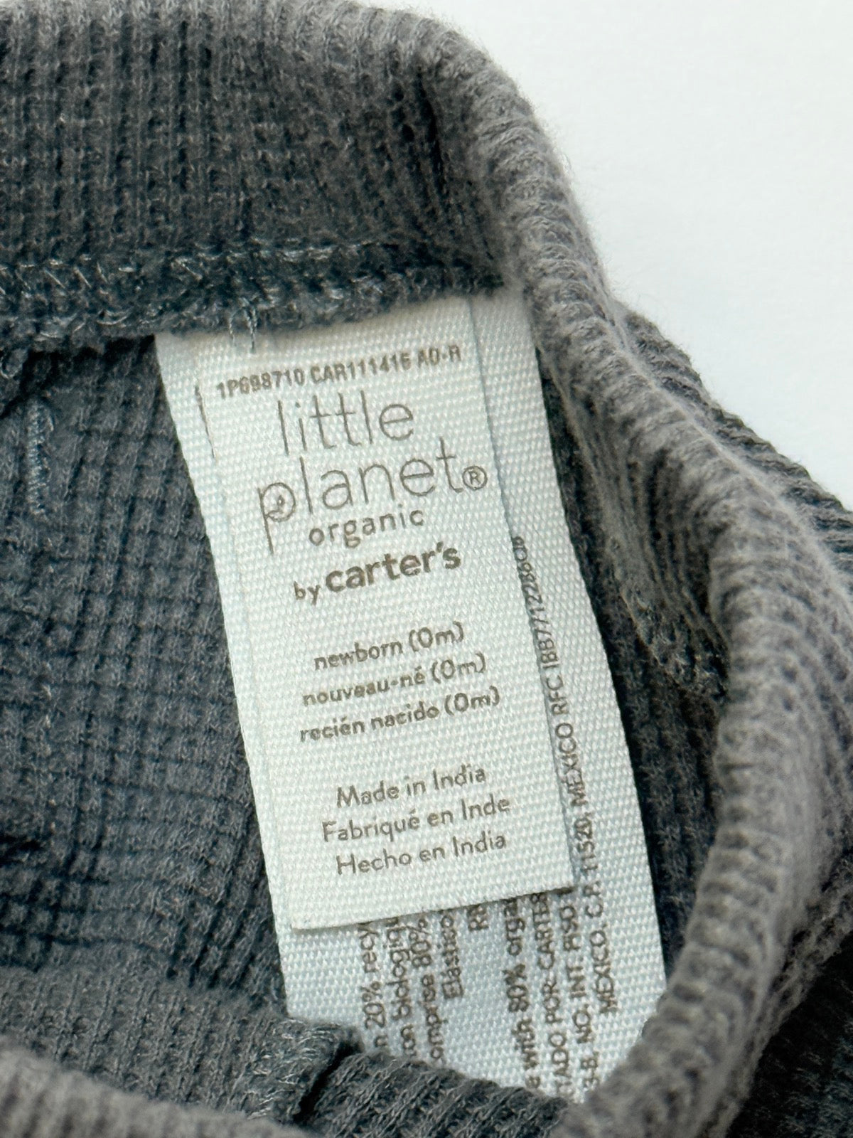 Little Planet Organic Waffle Knit Pants Newborn