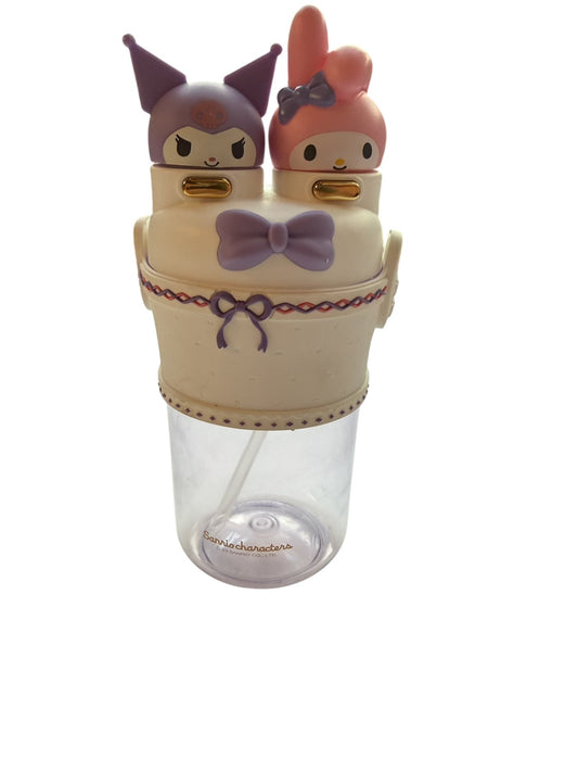Sanrio Kuromi My Melody Dual Straw Cup