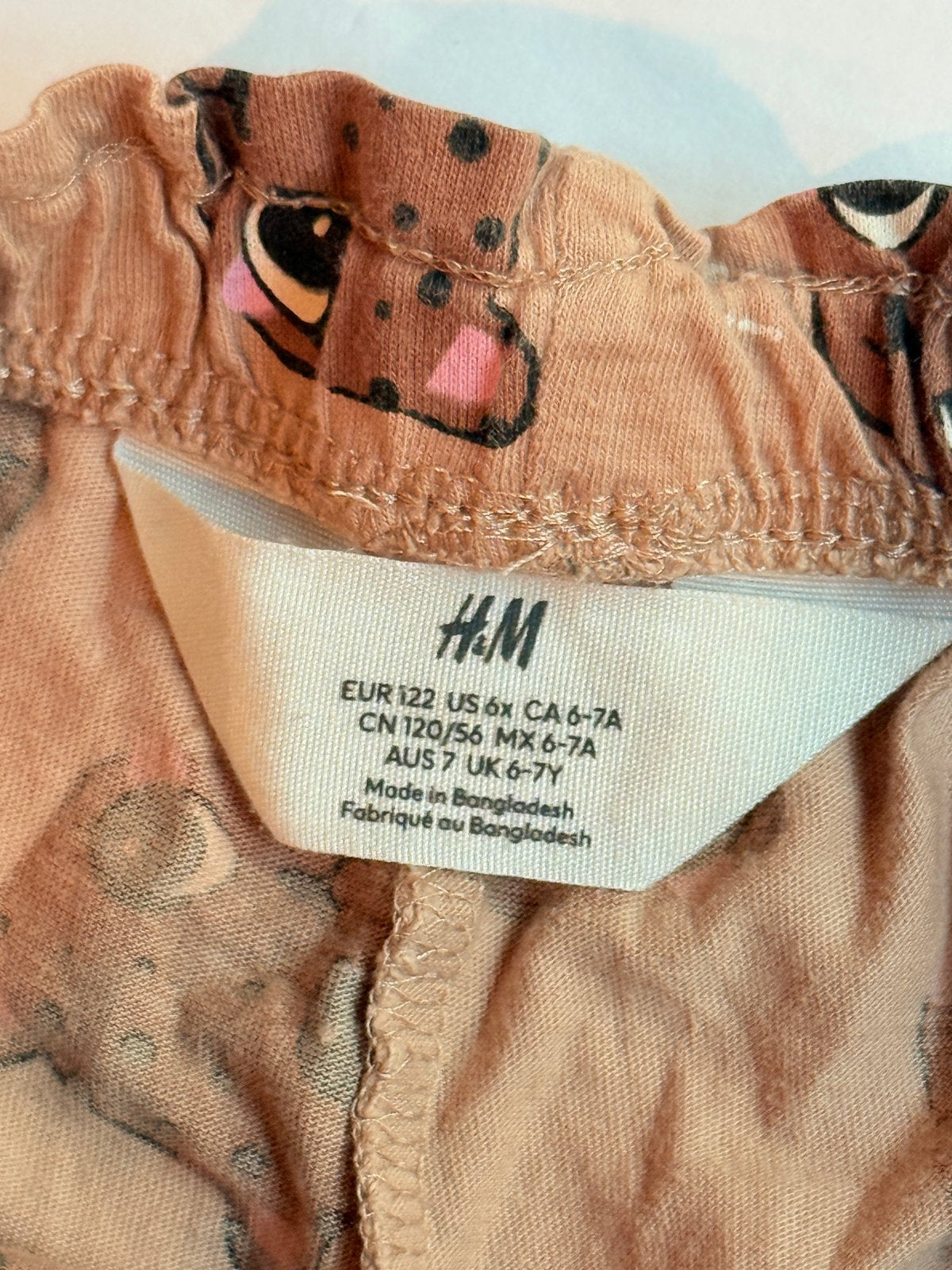 H&M Cheetah Print Shorts Size 6-7Y