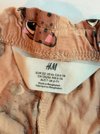 H&M Cheetah Print Shorts Size 6-7Y