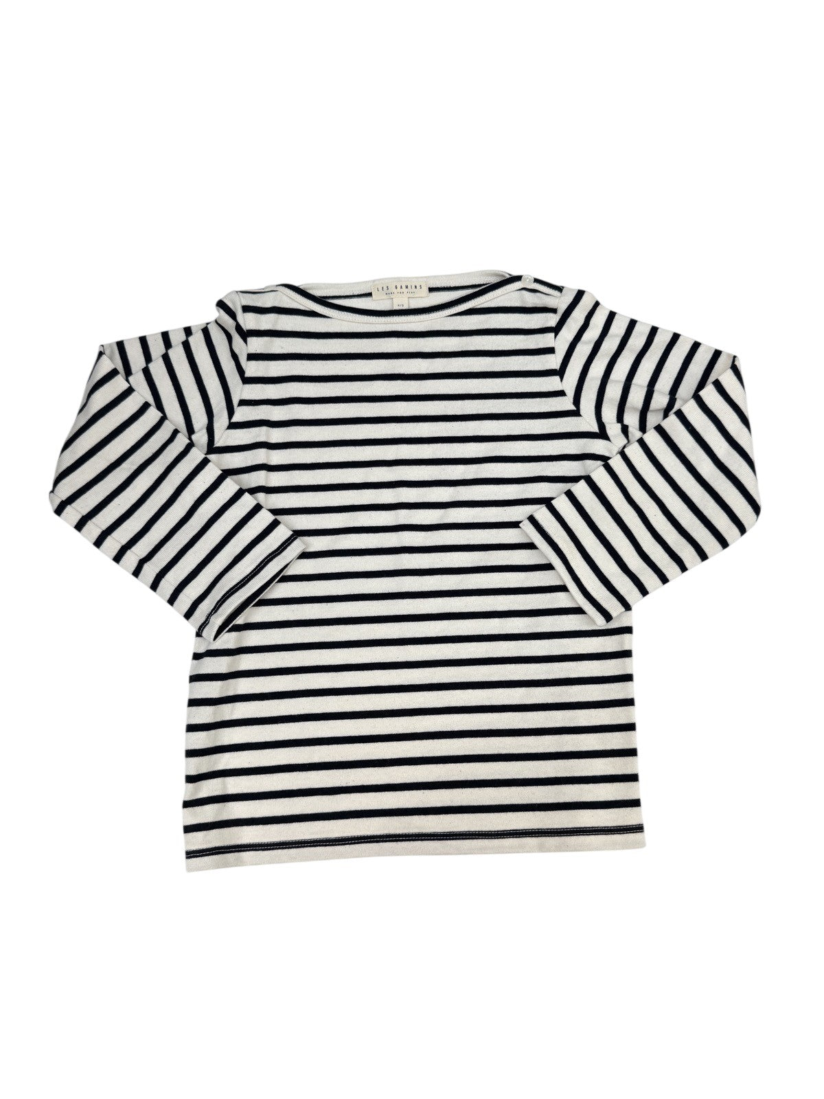 Les Gamins Striped Long Sleeve Top Size 4-5