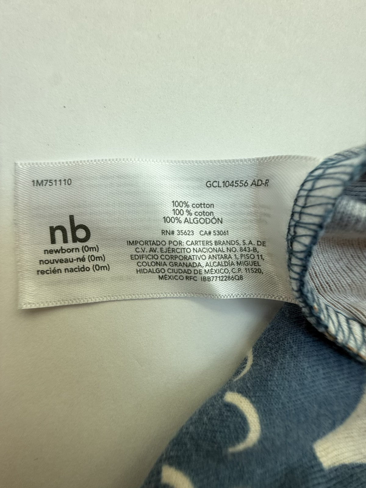 Carter's Elephant Print Bodysuit Newborn