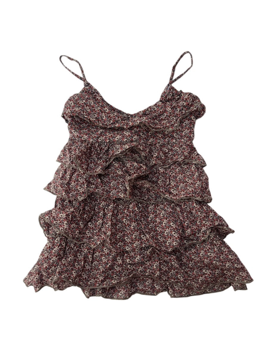 Taboo Floral Ruffle Cami Top Size 6