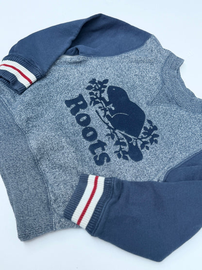 Roots Kids Beaver Logo Crewneck Sweatshirt 3T