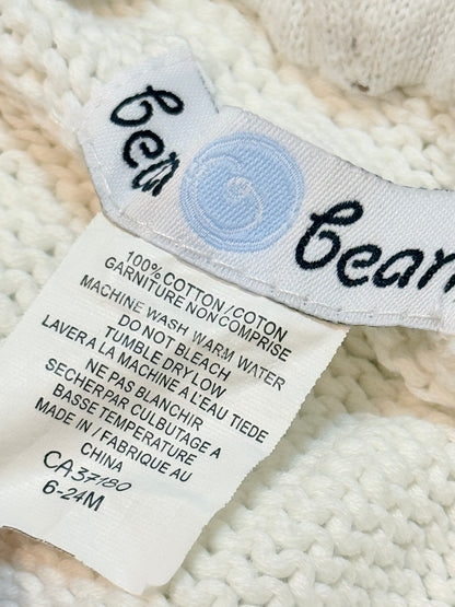 Beba Bean Cream Cable Knit Hoodie 6-24M
