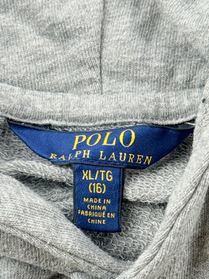 Polo Ralph Lauren Gray Pullover Hoodie XL/TG (16) 16