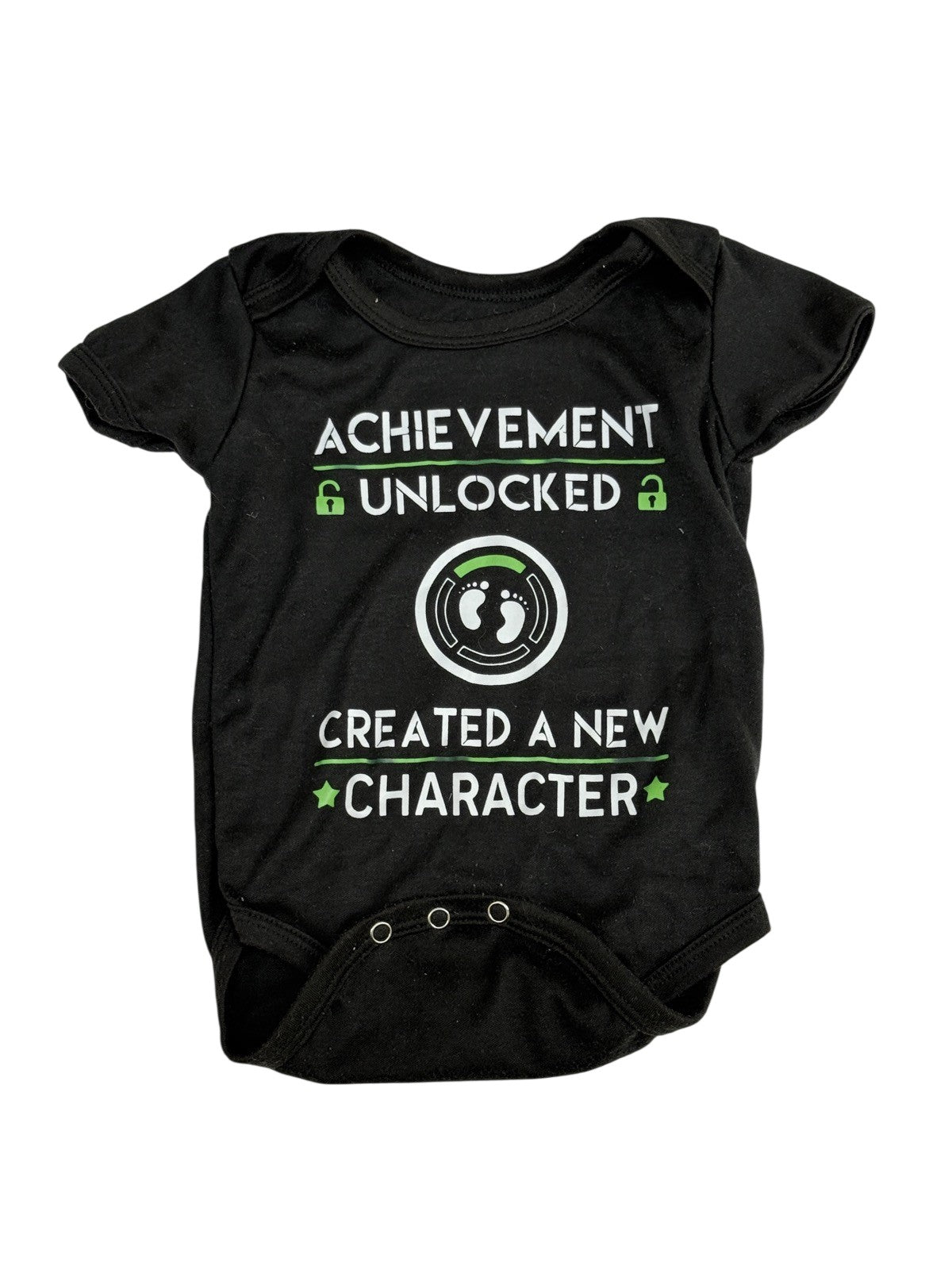 Gamer Achievement Unlocked Character Onesie Baby 6M