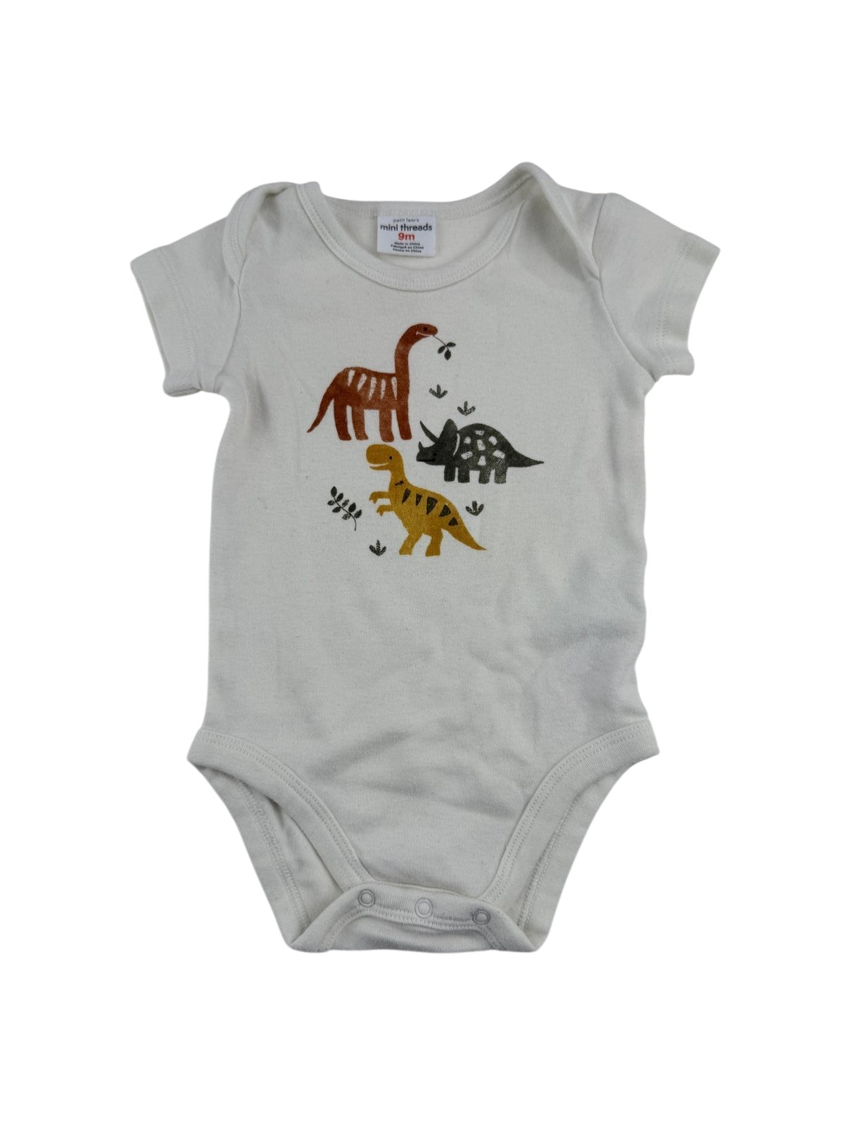 Petit Lem's Mini Threads Dinosaur Bodysuit 9M