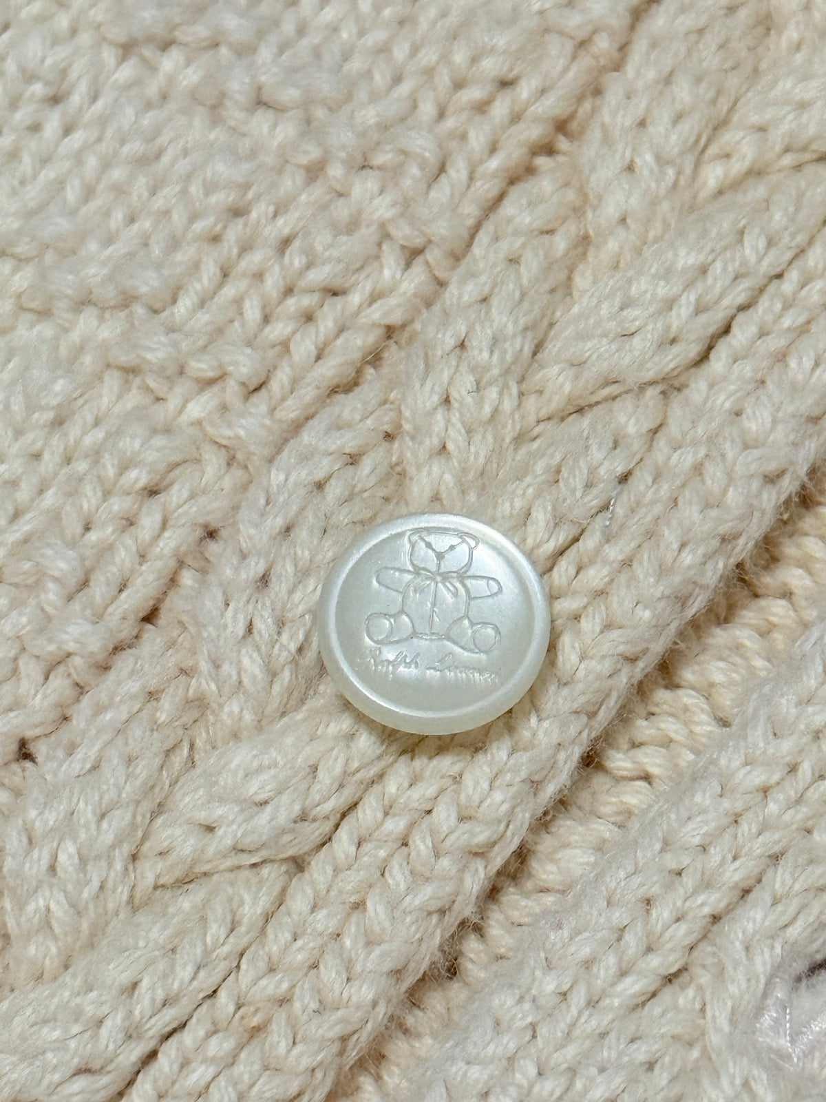 Ralph Lauren Hooded Cable Knit Cardigan 18M