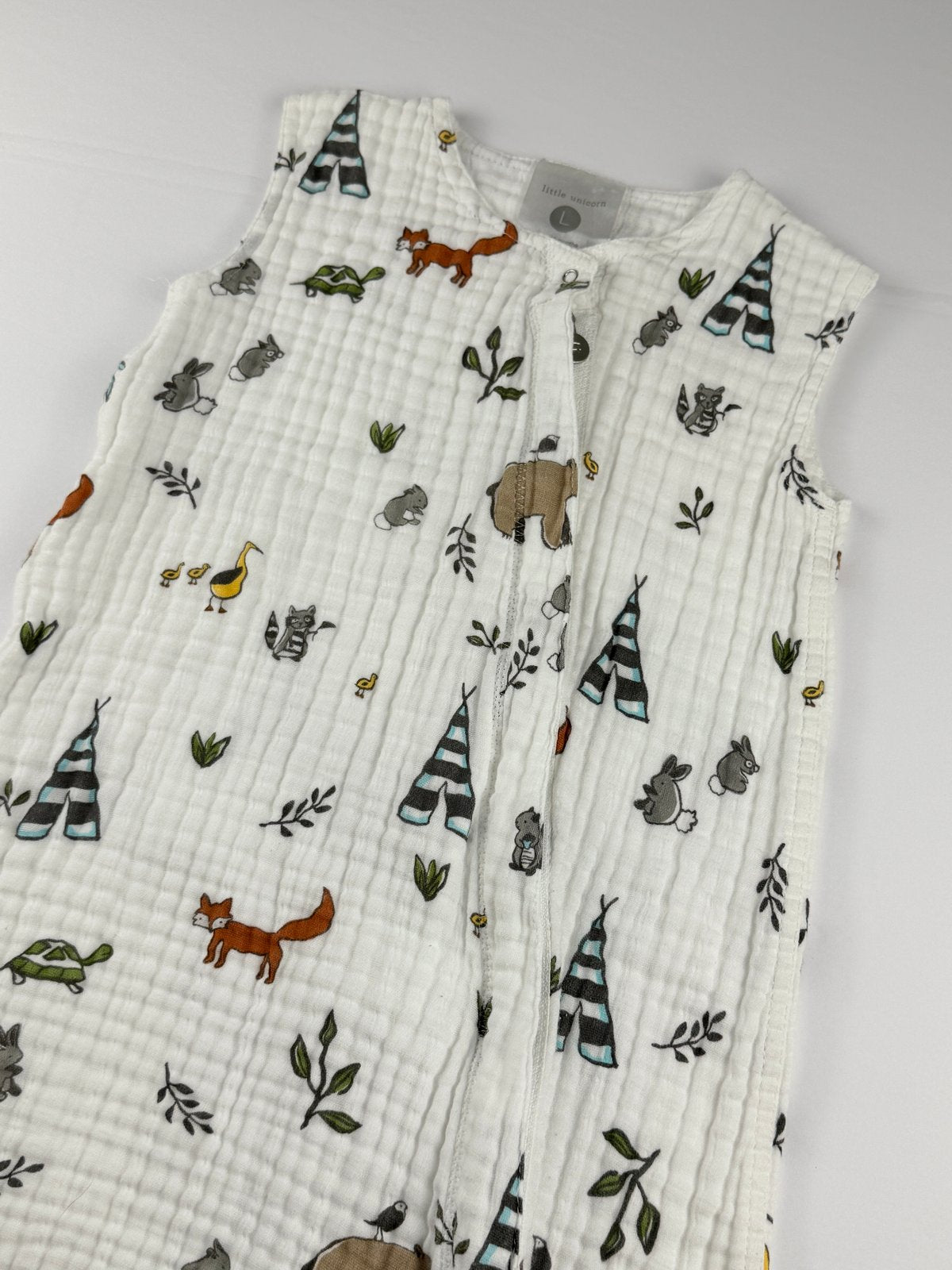Little Unicorn Woodland Muslin Sleep Sack 12-18M