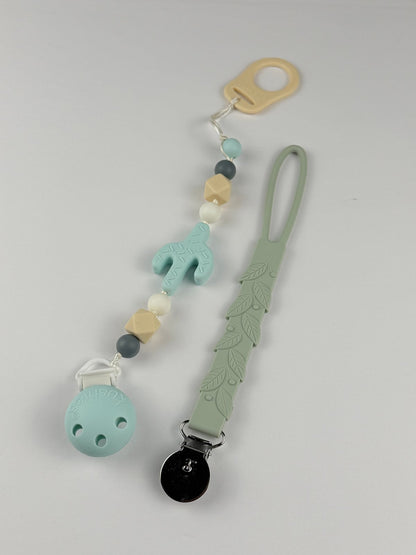 Kushies & Loulou Lollipop Pacifier Clips Set of 2