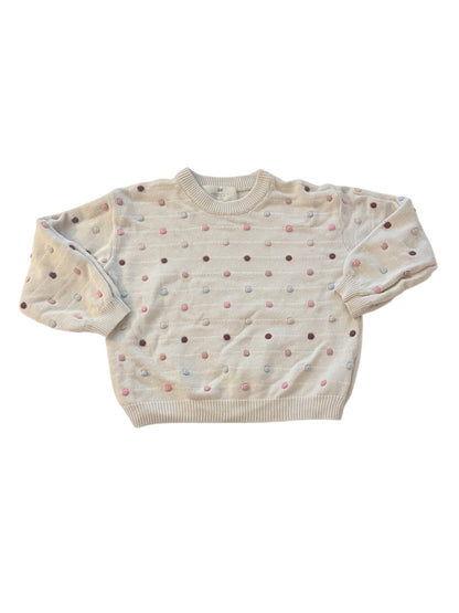 H&M Polka Dot Knit Sweater Size 3/4T
