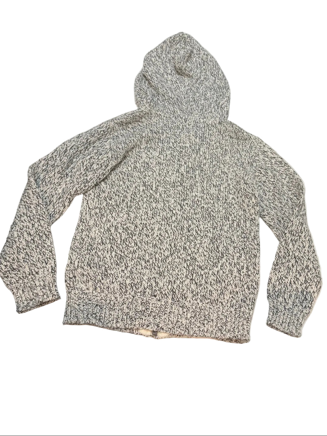 Roots Kids Knit Hooded Quarter-Zip Sweater Size 7-8
