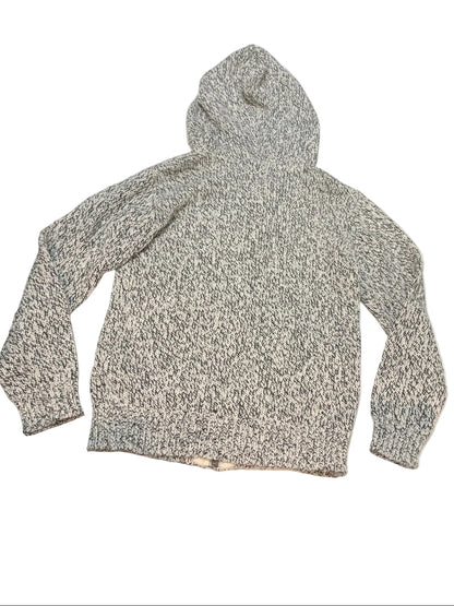 Roots Kids Knit Hooded Quarter-Zip Sweater Size 7-8