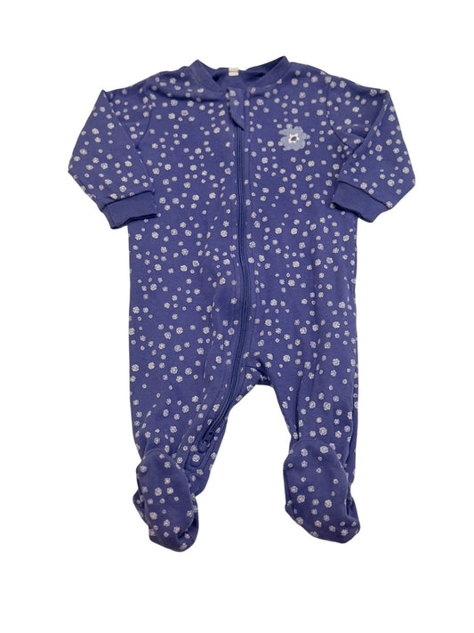 Pekkle Floral Footed Sleeper 3M