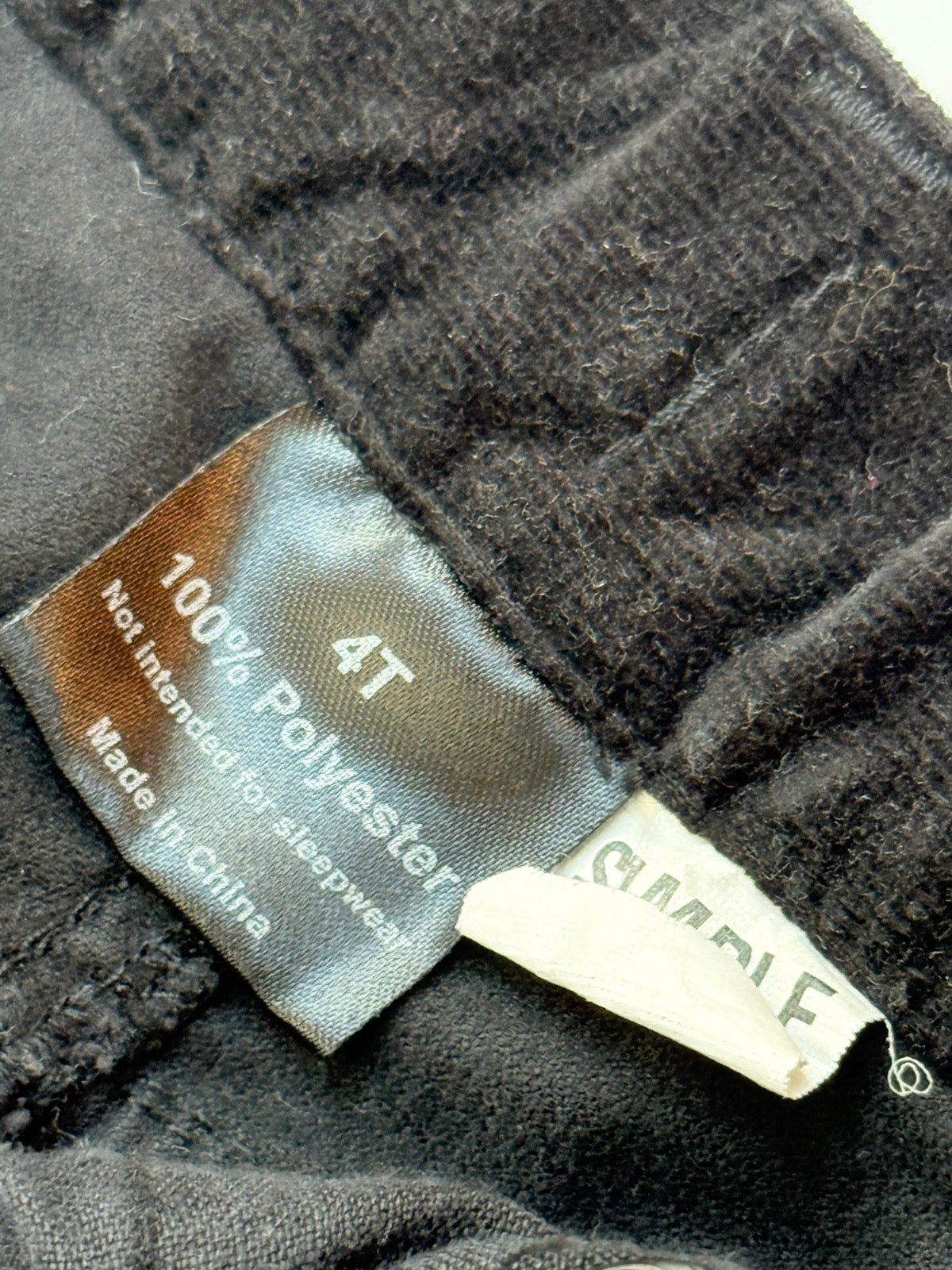 Knuckleheads Black Corduroy Pants 4T