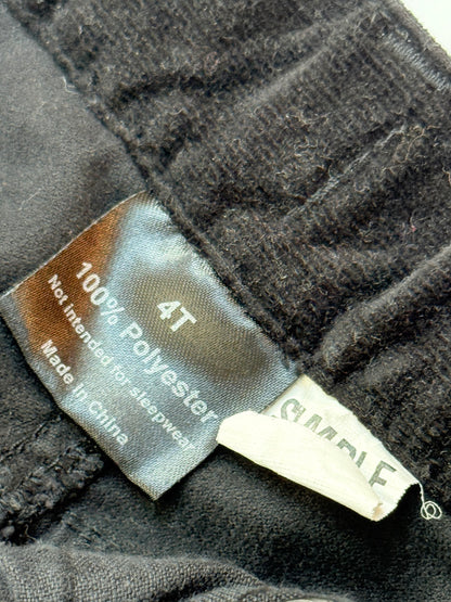 Knuckleheads Black Corduroy Pants 4T