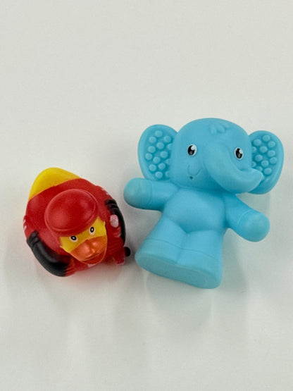 Infantino Elephant and Hockey Duck Bath Toys