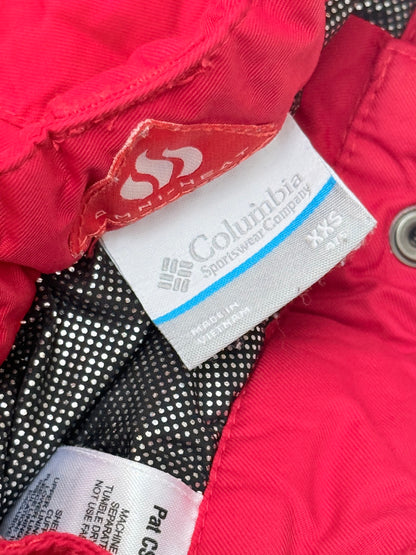 Columbia Omni-Heat Red Snow Pants XXS 4/5