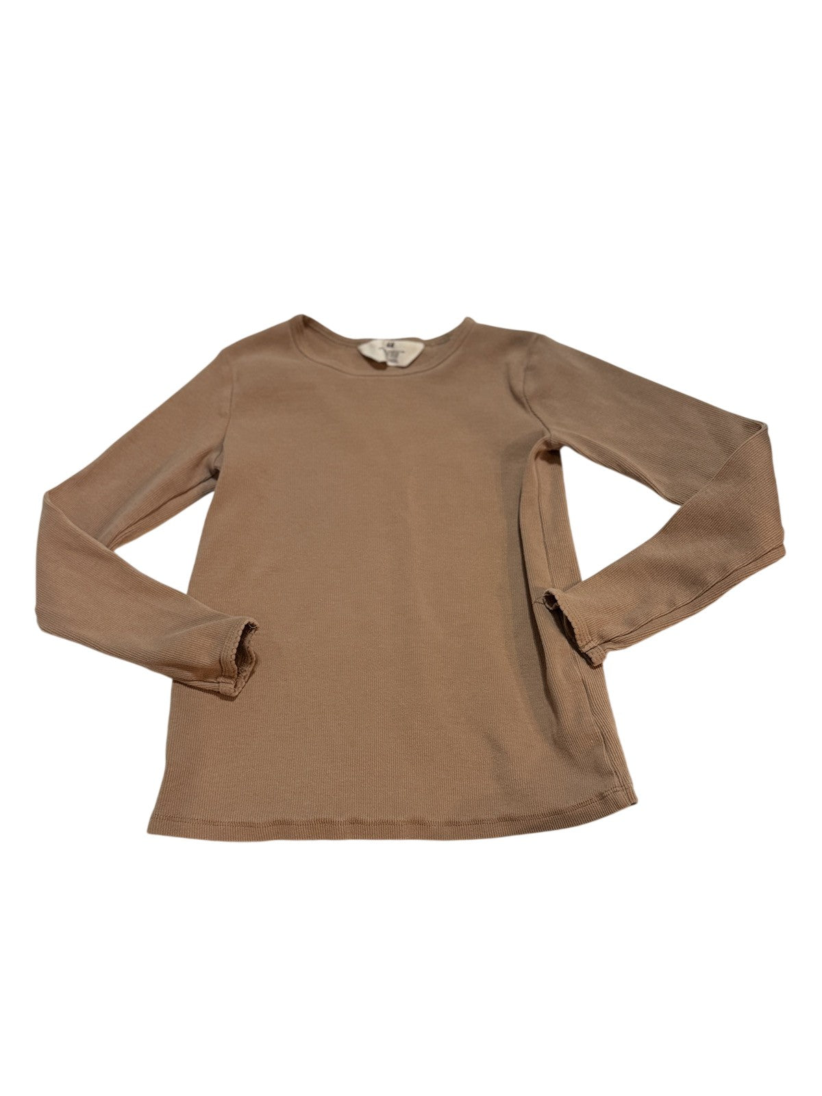 H&M Ribbed Long Sleeve Top Size 8/10