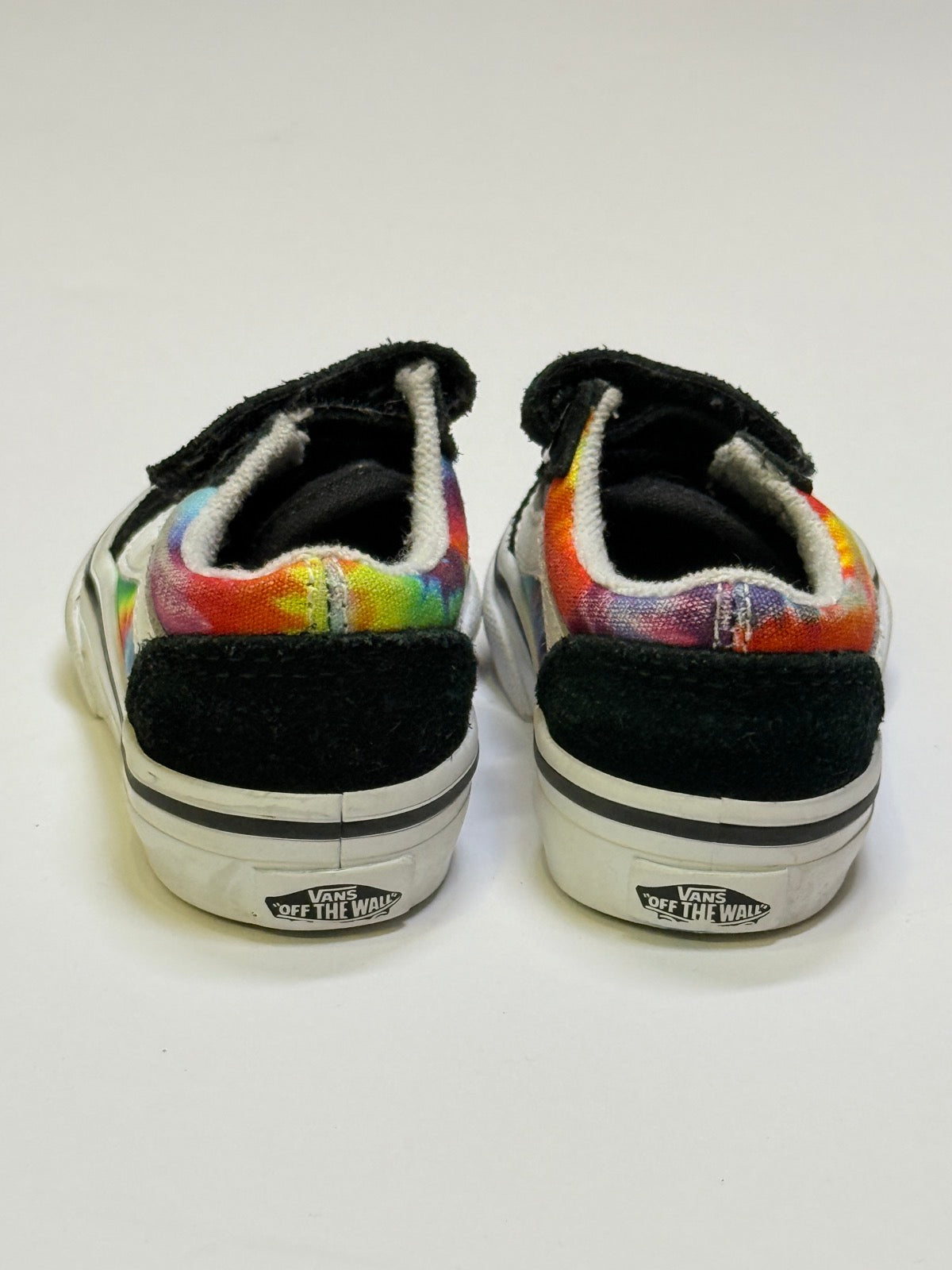 Vans Old Skool Rainbow Tie-Dye Toddler Size 3