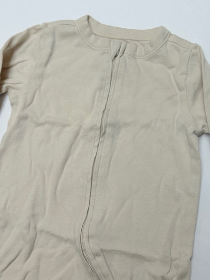 Old Navy Footed Sleeper Cream 3-6M