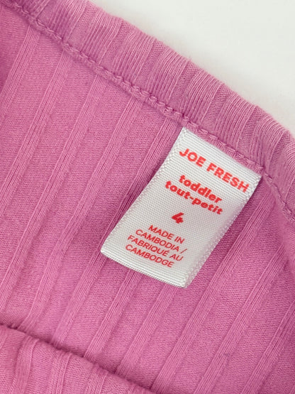 Joe Fresh Pink Ribbed T-Shirt 4T