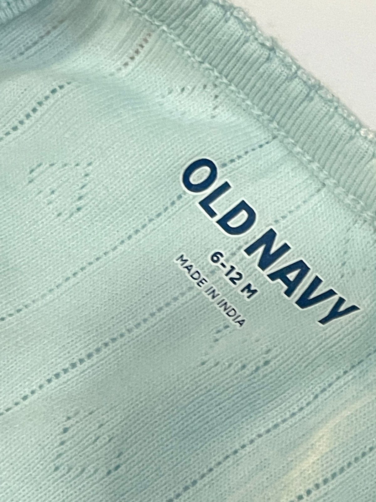 Old Navy Light Blue Pointelle Bodysuit 6-12M