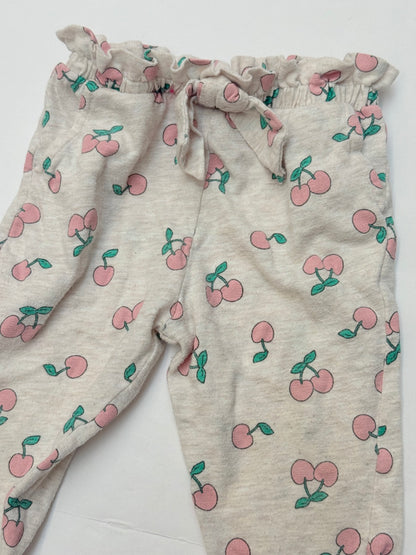 George Cherry Print Jogger Pants 6-12M