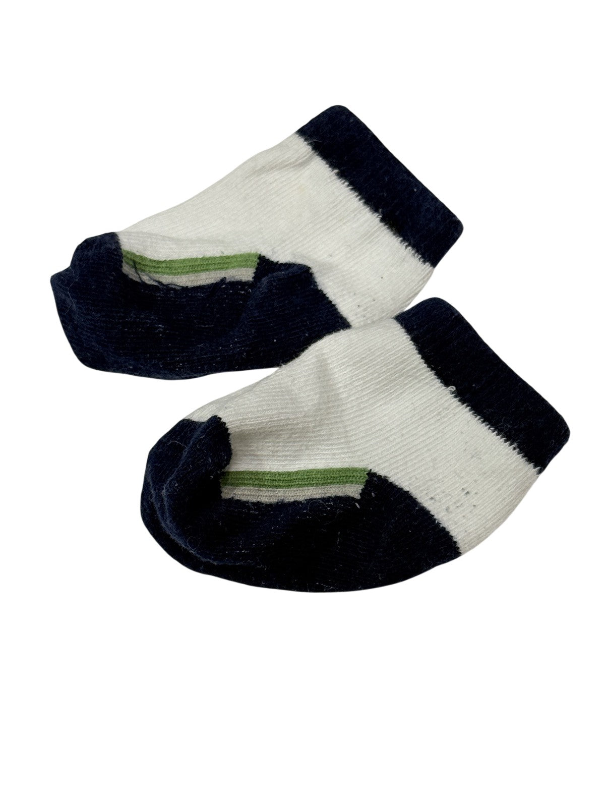Navy White Striped Baby Socks