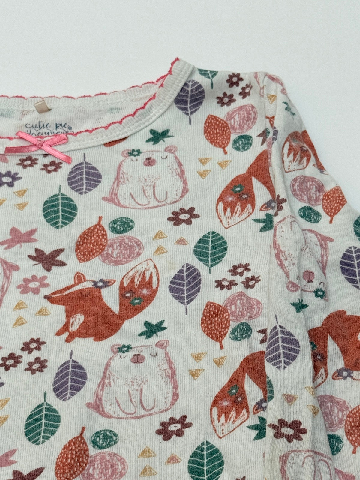 Cutie Pie Dreamers Woodland Print Long Sleeve Shirt 3T