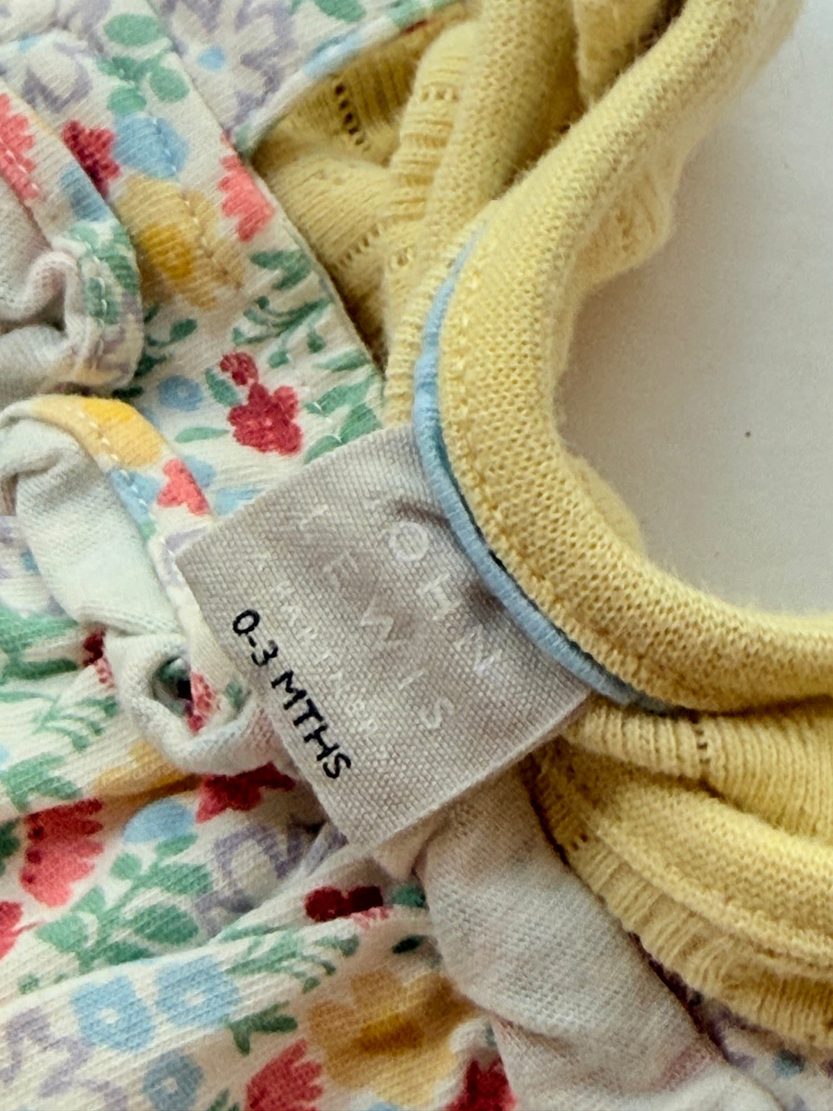 John Lewis Floral Romper 2-Piece Set 0-3m