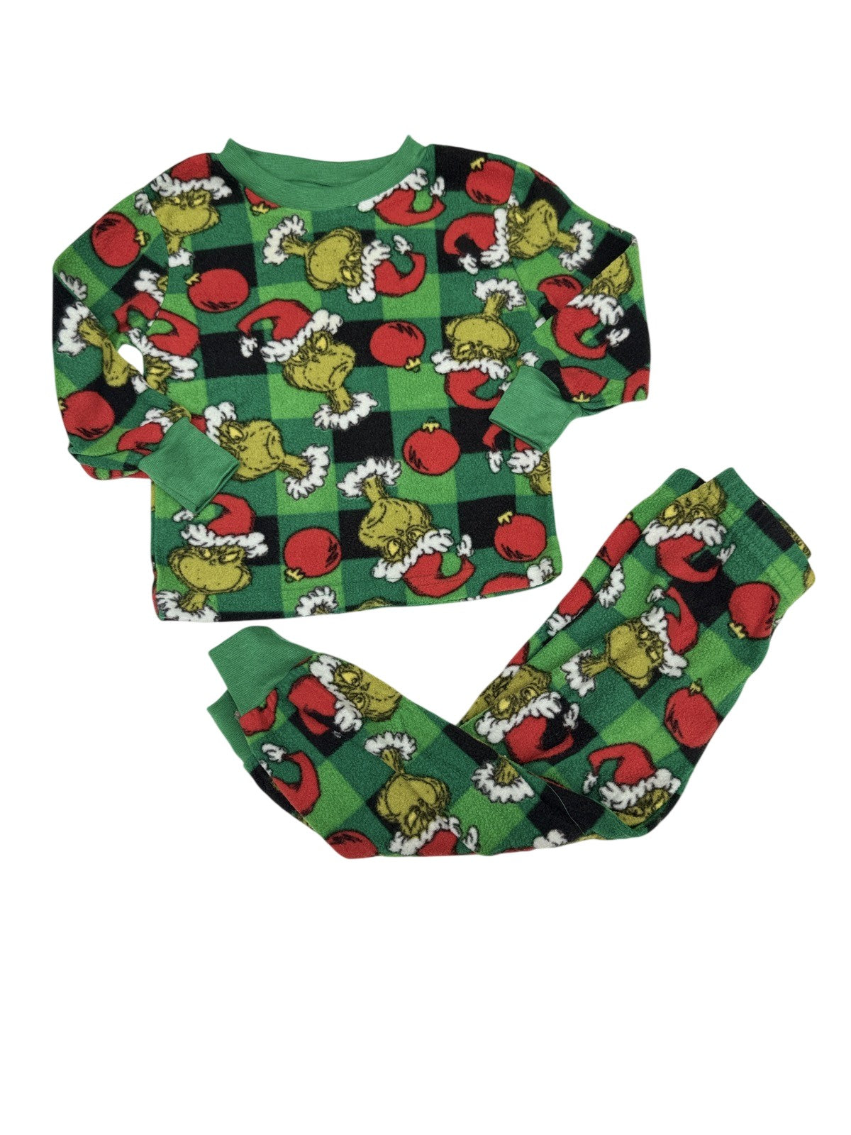 Dr. Seuss Grinch Fleece Pajama Set 2T