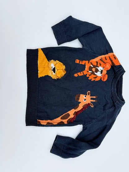 Next Safari Animals Knit Sweater 2-3Y