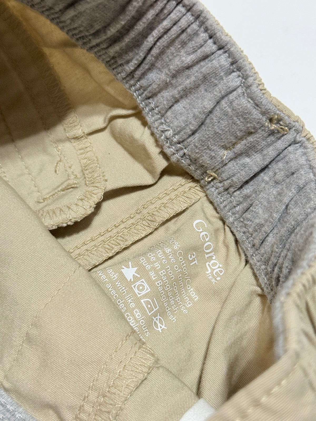 George Khaki Cargo Shorts 3T