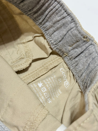 George Khaki Cargo Shorts 3T