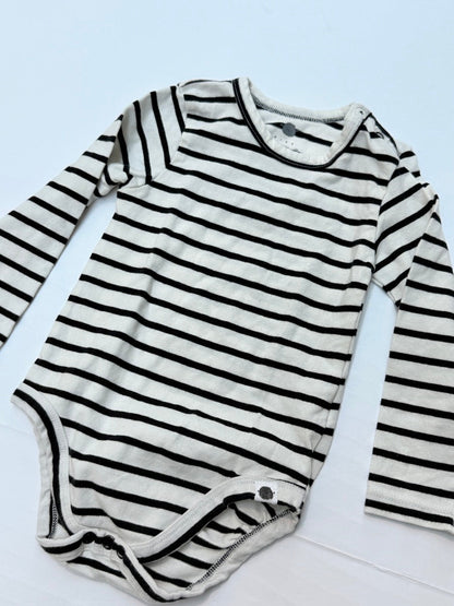 Rise Little Earthling Striped Bodysuit 12-18M