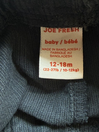 Joe Fresh Navy Corduroy Jogger Pants 12-18m