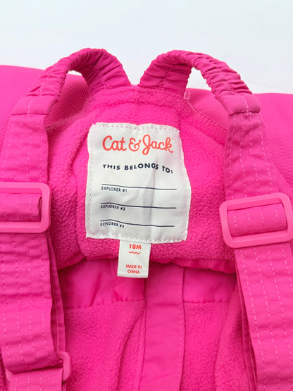 Cat & Jack Pink Snow Bib Overalls 18M