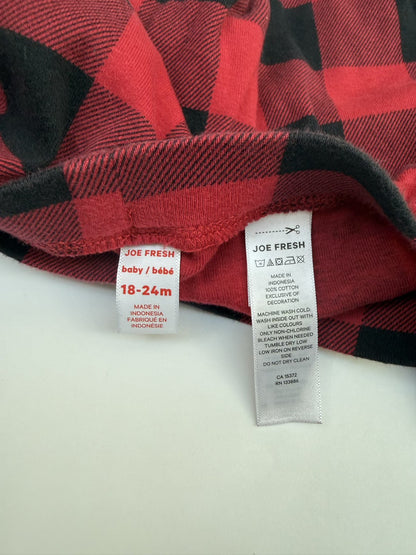 Joe Fresh Buffalo Plaid Joggers 18-24m