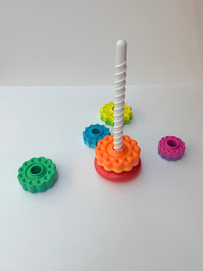 Rainbow Gear Stacking Toy