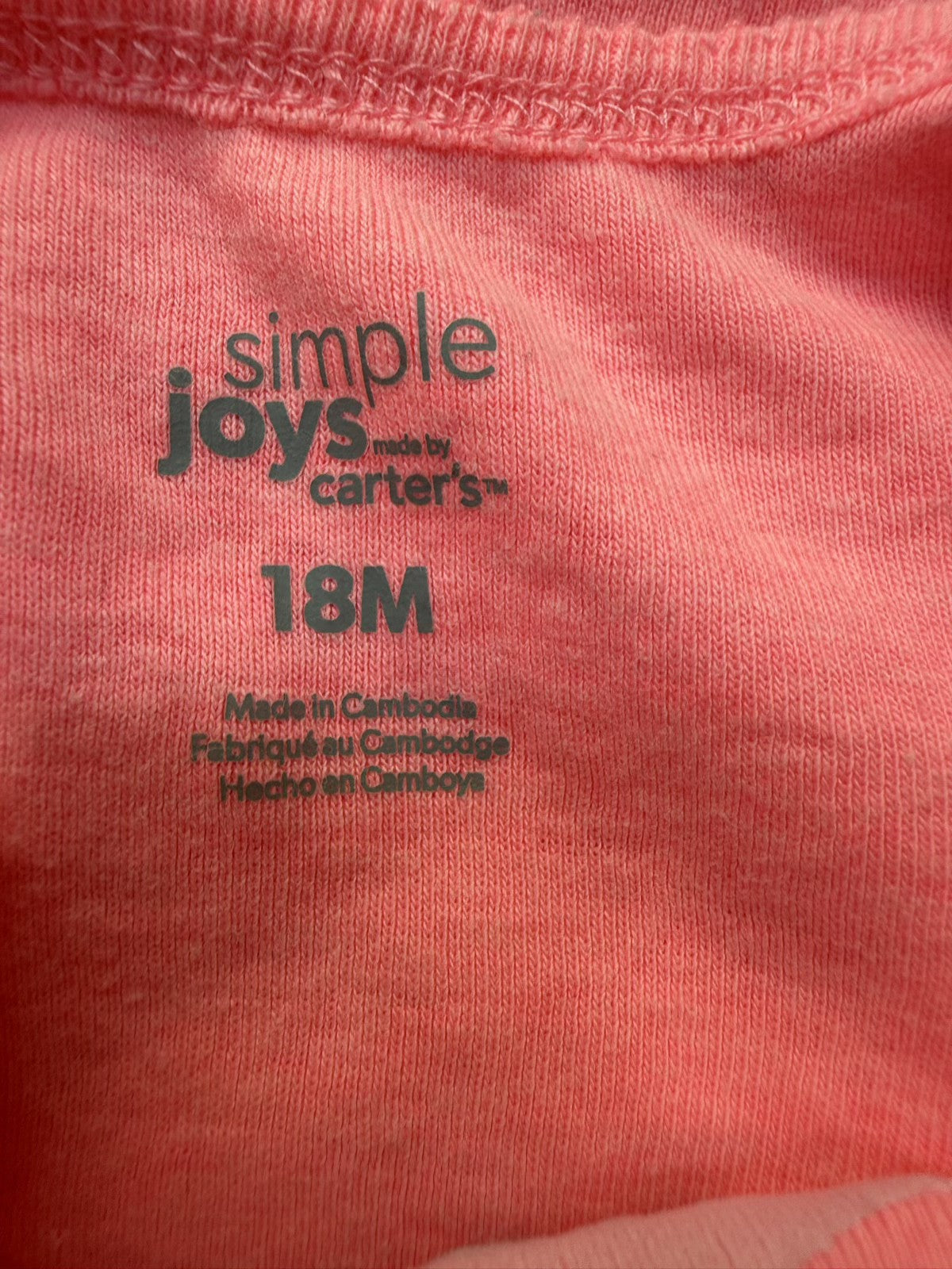 Simple Joys Carter's Onesie 2-Pack 18M