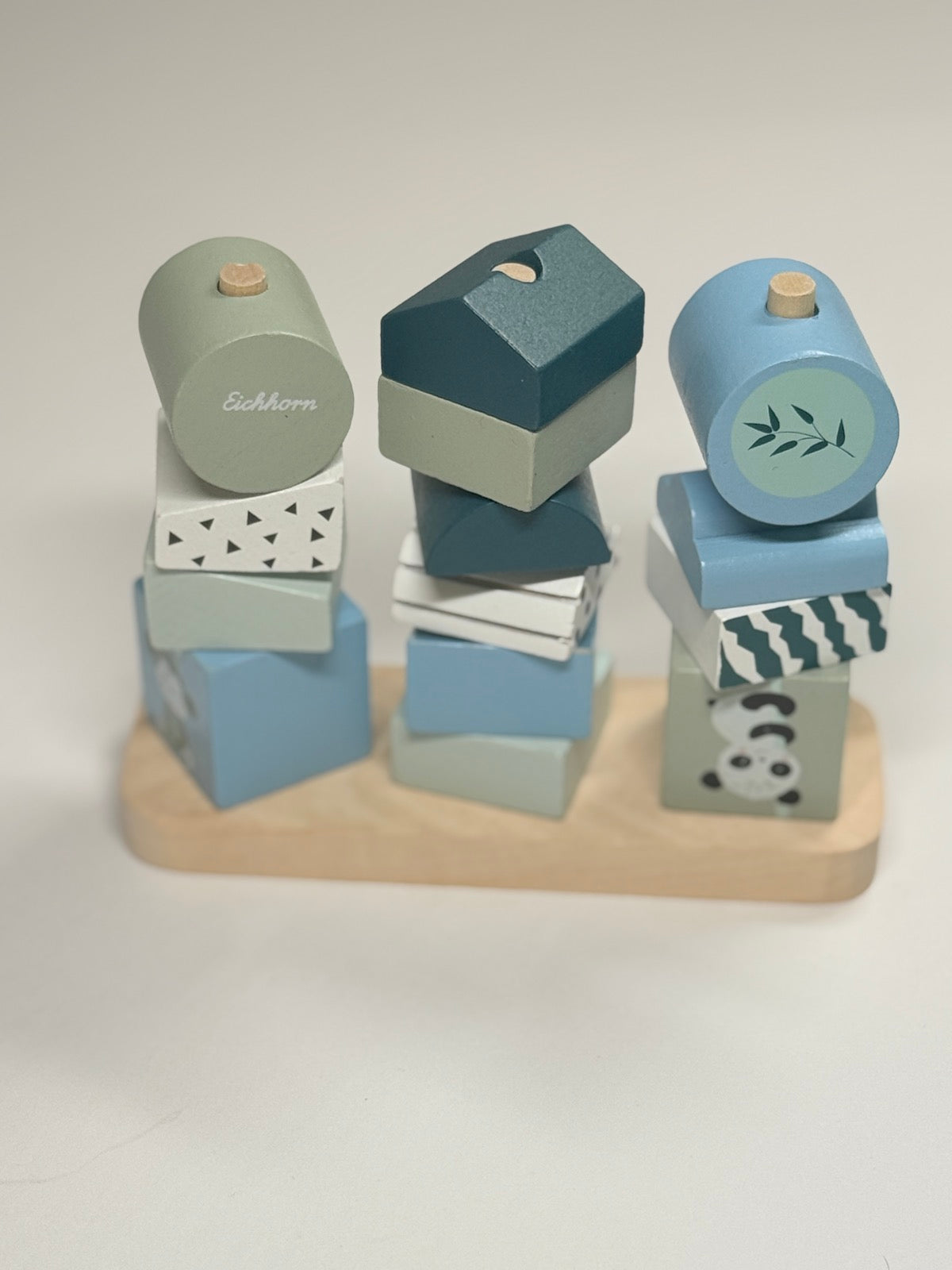 Eichhorn Wooden Shape Stacking Toy