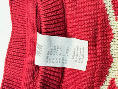 H&M Red Knit Sweater 9-12M