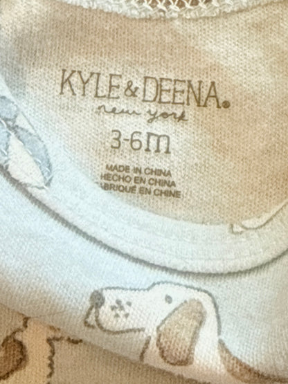 Kyle & Deena Dog Print Bodysuit 3-6m