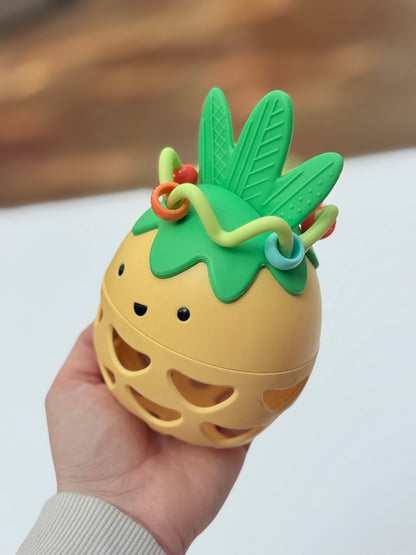 Pineapple Baby Rattle Teether Sensory Toy
