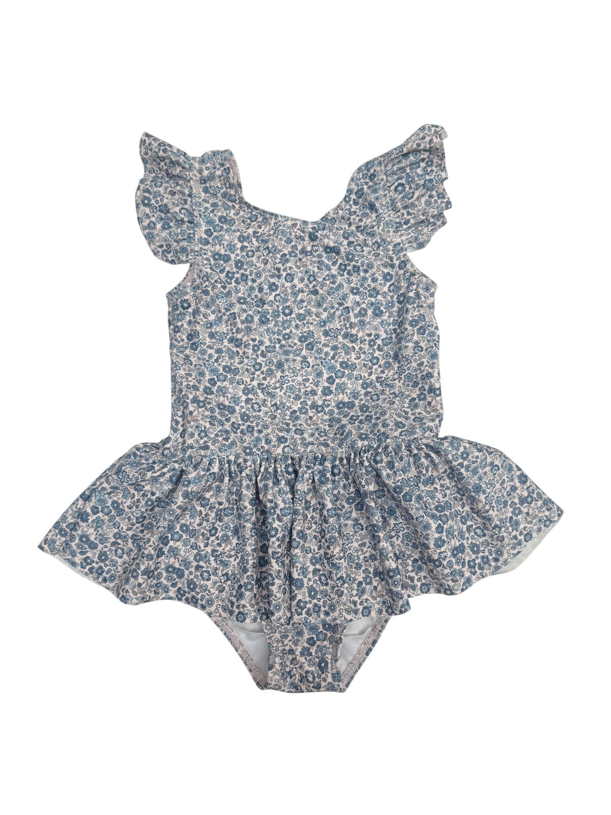 Wheat Floral Ruffle Swimsuit Size 4-5Y